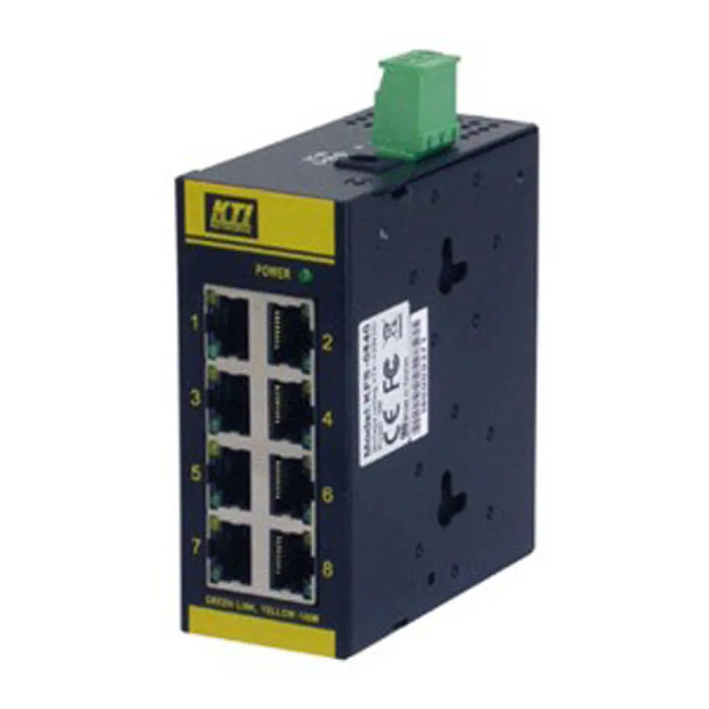 KTI Networks LAN poorten: 8 x 10/100 Mbps, RJ-45