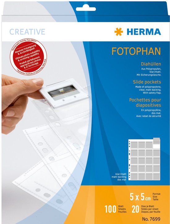 HERMA 7699 hoesje Transparant