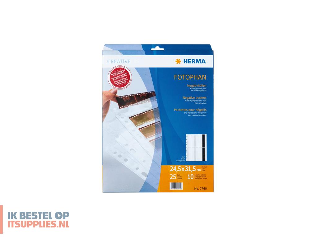 HERMA 7760 opslag van fotonegatieven en dia's Diabewaarpagina 25 pagina's