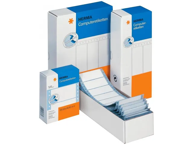 Computeretiketten eindloos 88.9x35.7 mm blauw 1-banen 2000 St.
