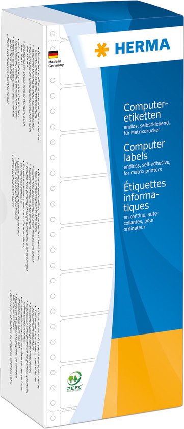 Computeretiketten eindloos 88.9x48.4 mm 1-banen 3000 St.