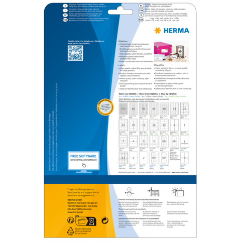HERMA 8842 adreslabels Wit