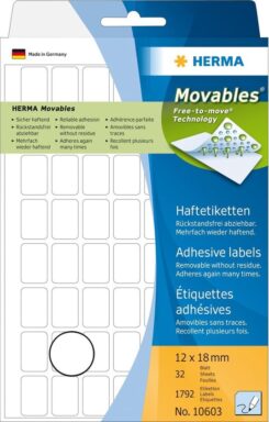 HERMA 10603 etiket Wit 1792 stuk(s)