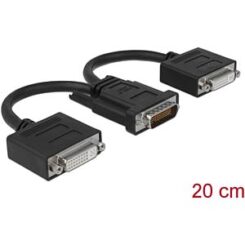 DeLOCK 65281 video kabel adapter 0,2 m DMS 2 x DVI Zwart