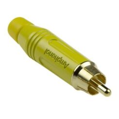 Amphenol RCA Connector male in het geel
