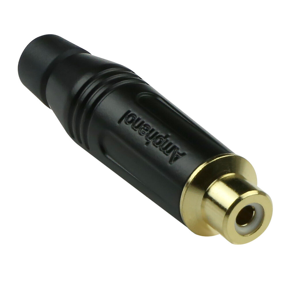 Amphenol RCA Connector female in het zwart