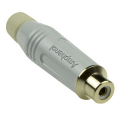 Amphenol RCA Connector female in het wit