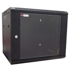 WP Rack Wandbehuizing , 6 HE, 60 cm breed, 37 cm hoog, 50 cm diep, zwart
