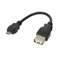 LogiLink AU0030 USB-kabel Micro-USB B USB A Zwart