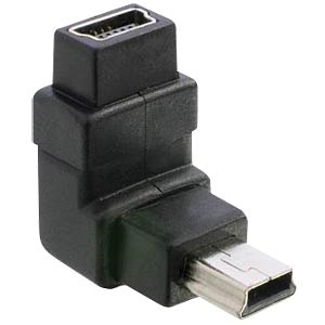 DeLOCK Adapter USB-B mini USB-B mini 5-pin Zwart