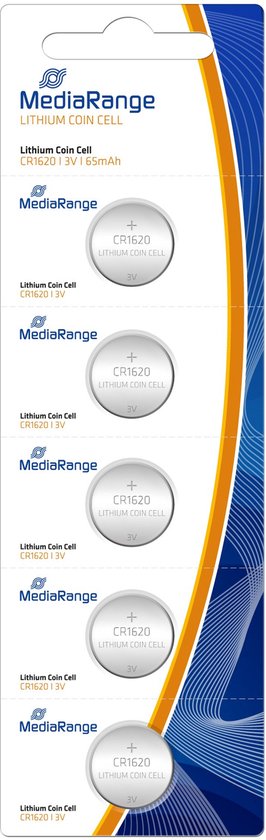 MediaRange MRBAT130 huishoudelijke batterij Wegwerpbatterij CR1620 Lithium