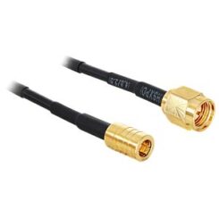 DeLOCK 88474 Signaalkabel 0,07 m Goud, Zwart