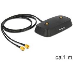 DeLOCK 88739 coax-kabel 1 m 2xSMA Zwart