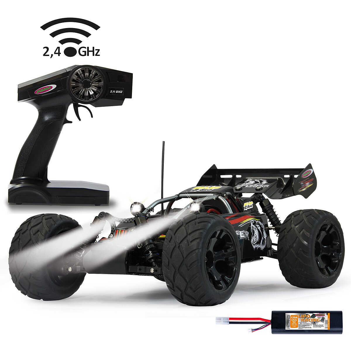 Jamara Desertbuggy Splinter EP 1:10 Lipo 2,4GHz met LED 14+