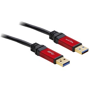 DeLOCK 3.0m USB 3.0 A USB-kabel USB 3.2 Gen 1 (3.1 Gen 1) 3 m USB A