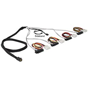 DeLOCK 83391 Serial Attached SCSI (SAS)-kabel 1 m Meerkleurig