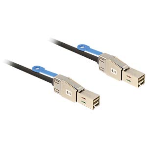 DeLOCK 83396 Serial Attached SCSI (SAS)-kabel 3 m Zwart, Zilver