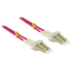 DeLOCK LC - LC, 2m InfiniBand en Glasvezelkabel Violet