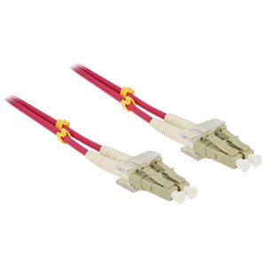 DeLOCK LC - LC, 10m InfiniBand en Glasvezelkabel Violet