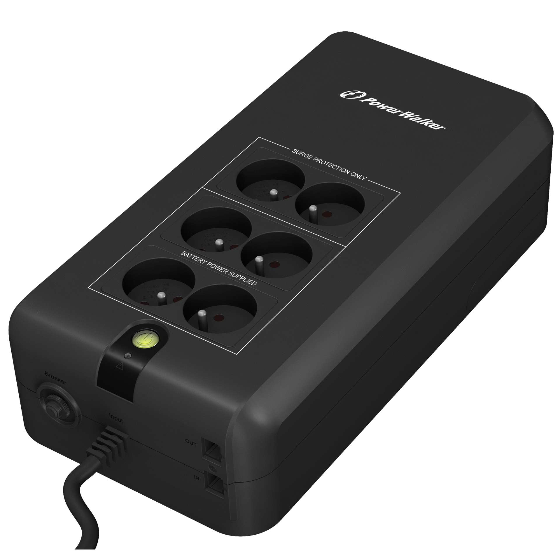 PowerWalker VFD 800 APFC UPS Stand-by (Offline) 0,8 kVA 420 W 6 AC-uitgang(en)