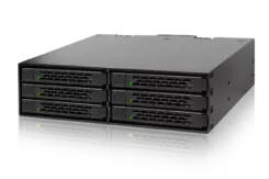 Icy Dock MB996SP-6SB disk array 0 TB Zwart