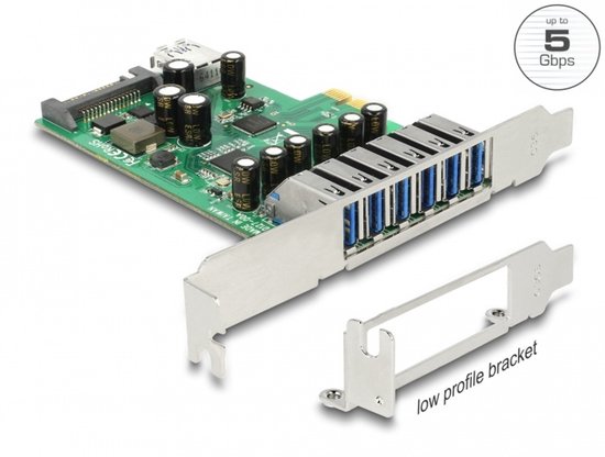 DeLOCK 89377 interfacekaart/-adapter Intern SATA, USB 3.2 Gen 1 (3.1 Gen 1)