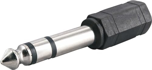 Schwaiger KHA8181 533 tussenstuk voor kabels 6,3 3,5 Zwart, Zilver