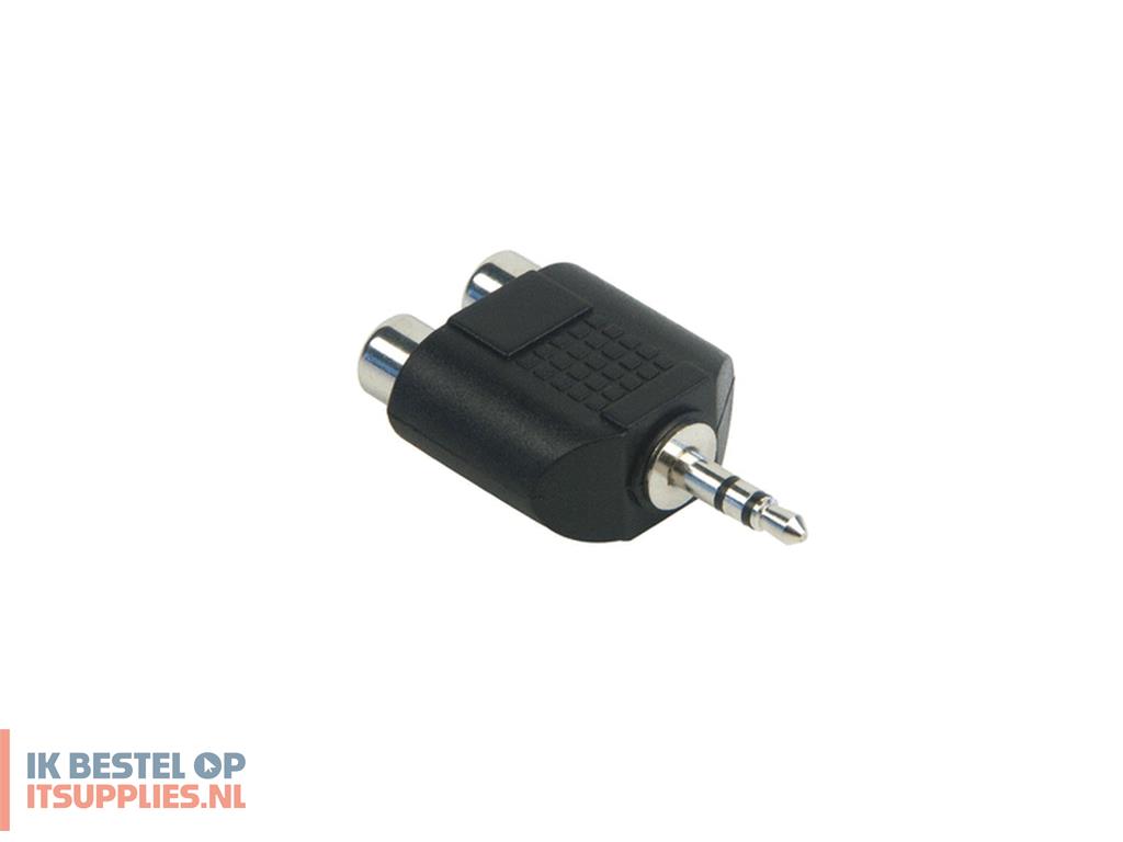 Schwaiger KHA4090 533 tussenstuk voor kabels 3,5 RCA + RCA Zwart