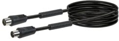Schwaiger KVKF30 533 coax-kabel 3 m IEC169-2 Zwart