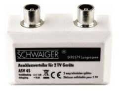 Schwaiger ASV45 532 Kabel splitter/combiner Kabelsplitter Wit