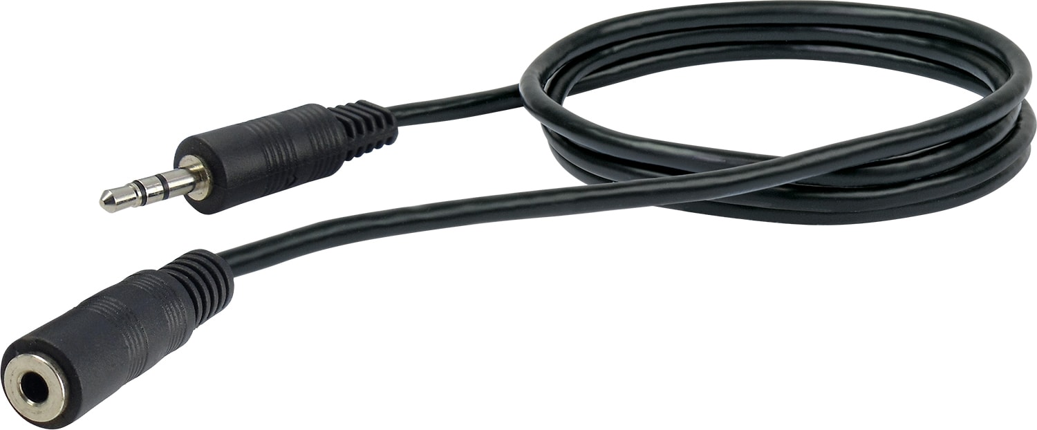 Schwaiger KHA4031 533 audio kabel 1,5 m 3.5mm Zwart