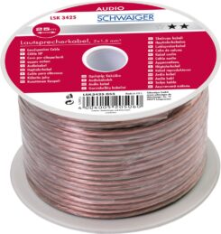 Schwaiger LSK3425055 audio kabel 25 m Transparant