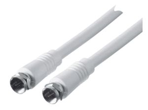Schwaiger KVC100 532 coax-kabel 10 m F Wit