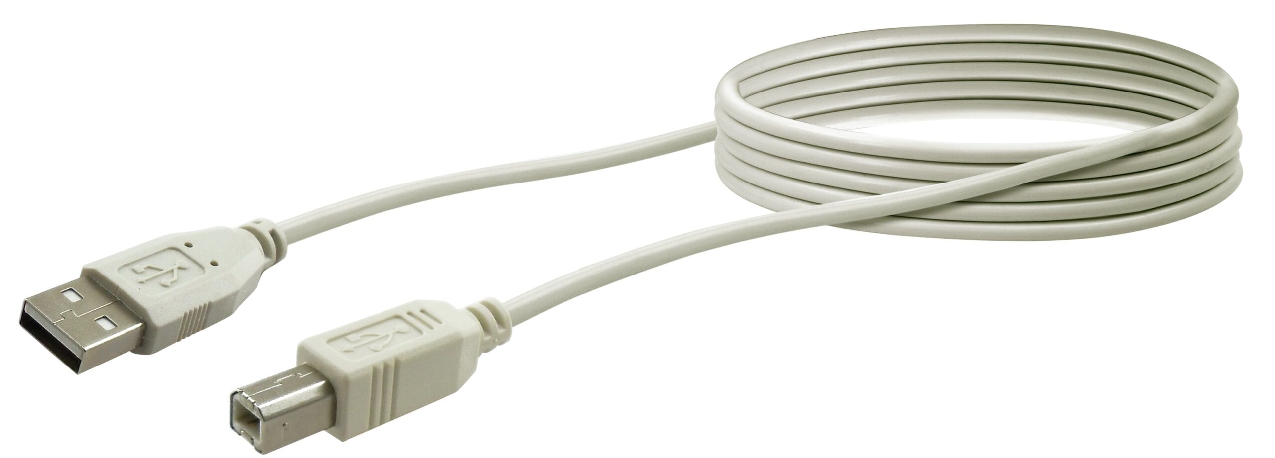 Schwaiger 1.5m USB 2.0 A-B USB-kabel 1,5 m USB A USB B Grijs
