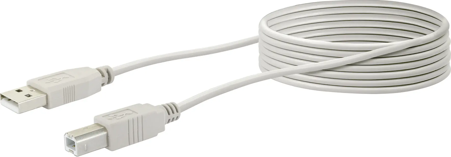 Schwaiger 3m USB 2.0 A-B USB-kabel USB A USB B Grijs