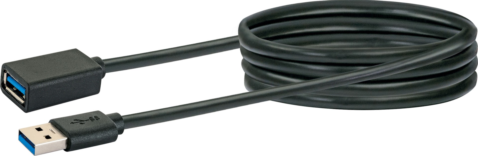 Schwaiger CK1533 531 USB-kabel USB 3.2 Gen 1 (3.1 Gen 1) 3 m USB A Zwart