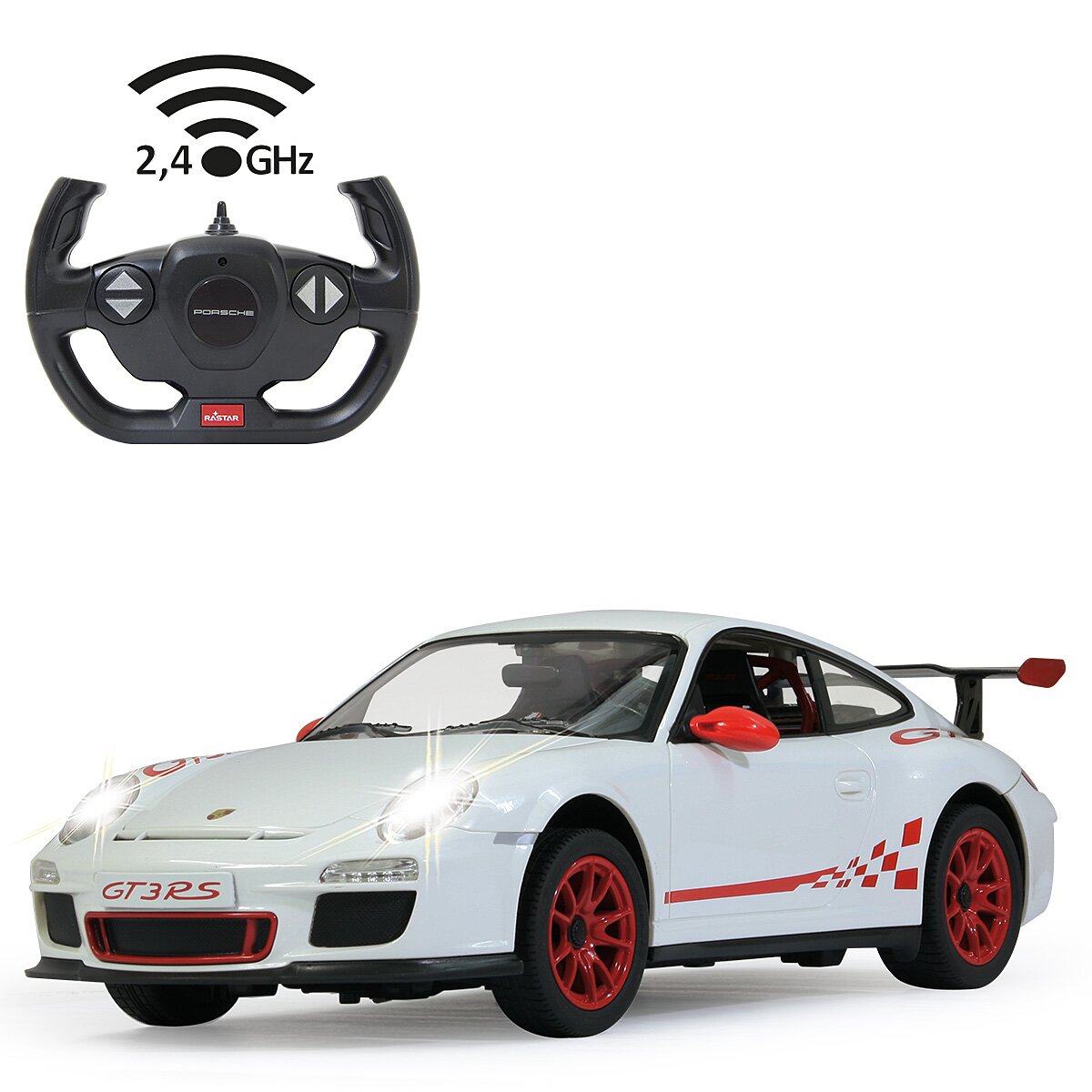 Jamara Porsche GT3 RS 1:14 white 2,4GHz