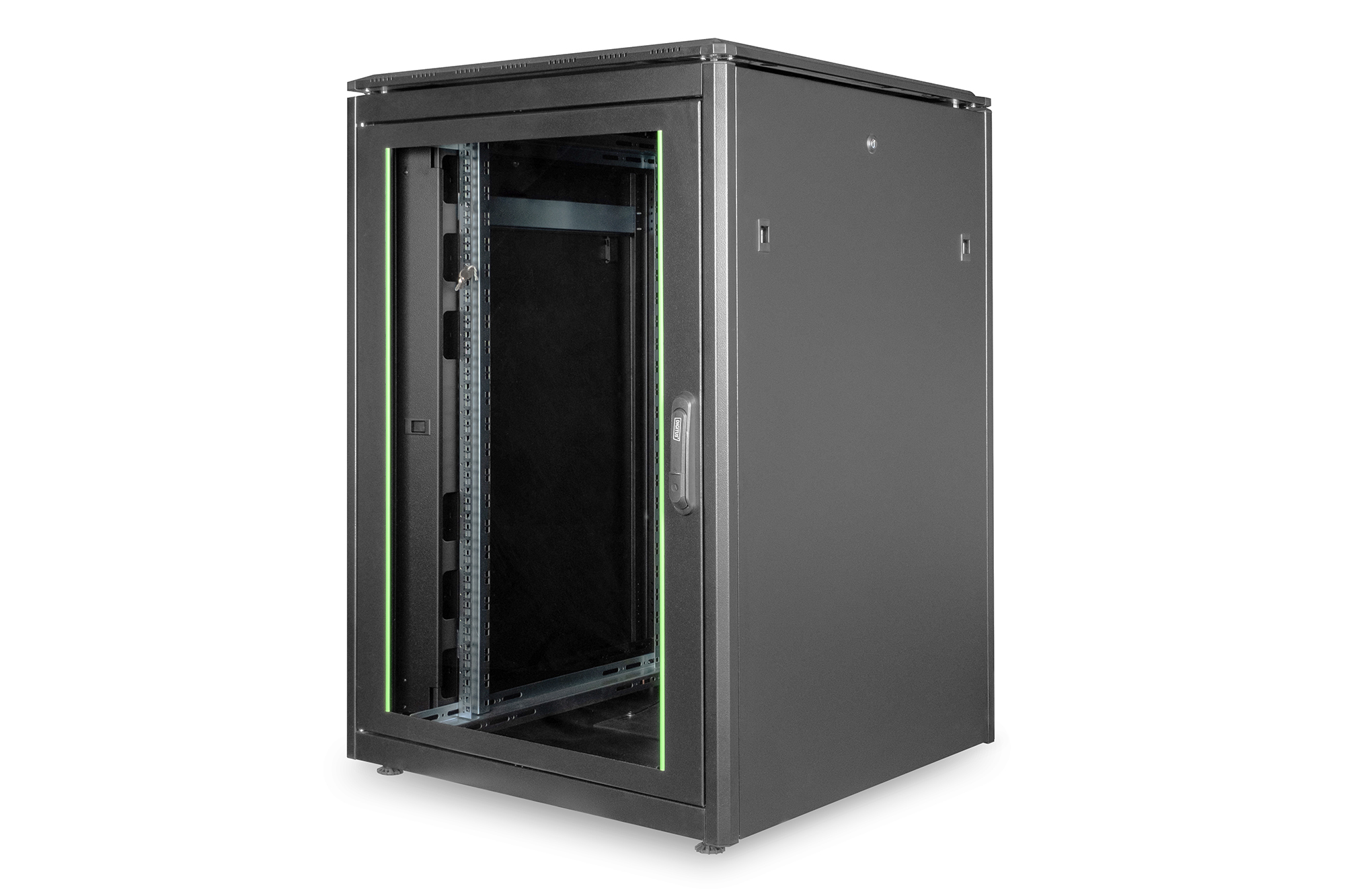 Digitus DN-19 22U-8/8-B-1 rack Vrijstaande rek Zwart