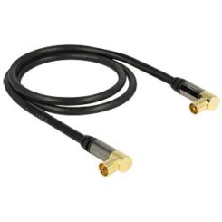DeLOCK 88916 coax-kabel RG-6/U 3 m IEC Zwart