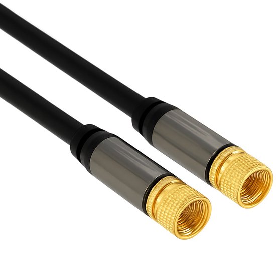 DeLOCK 88921 coax-kabel RG-6/U 5 m F Zwart