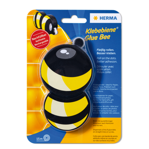 HERMA 1104 tape afroller Zwart, Geel