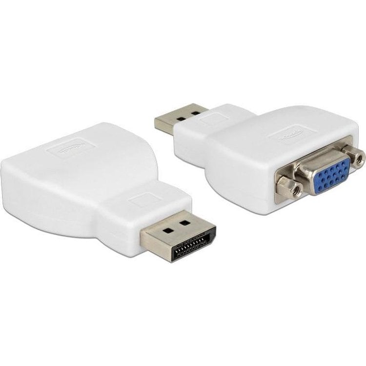 DeLOCK 65568 tussenstuk voor kabels DisplayPort VGA Wit