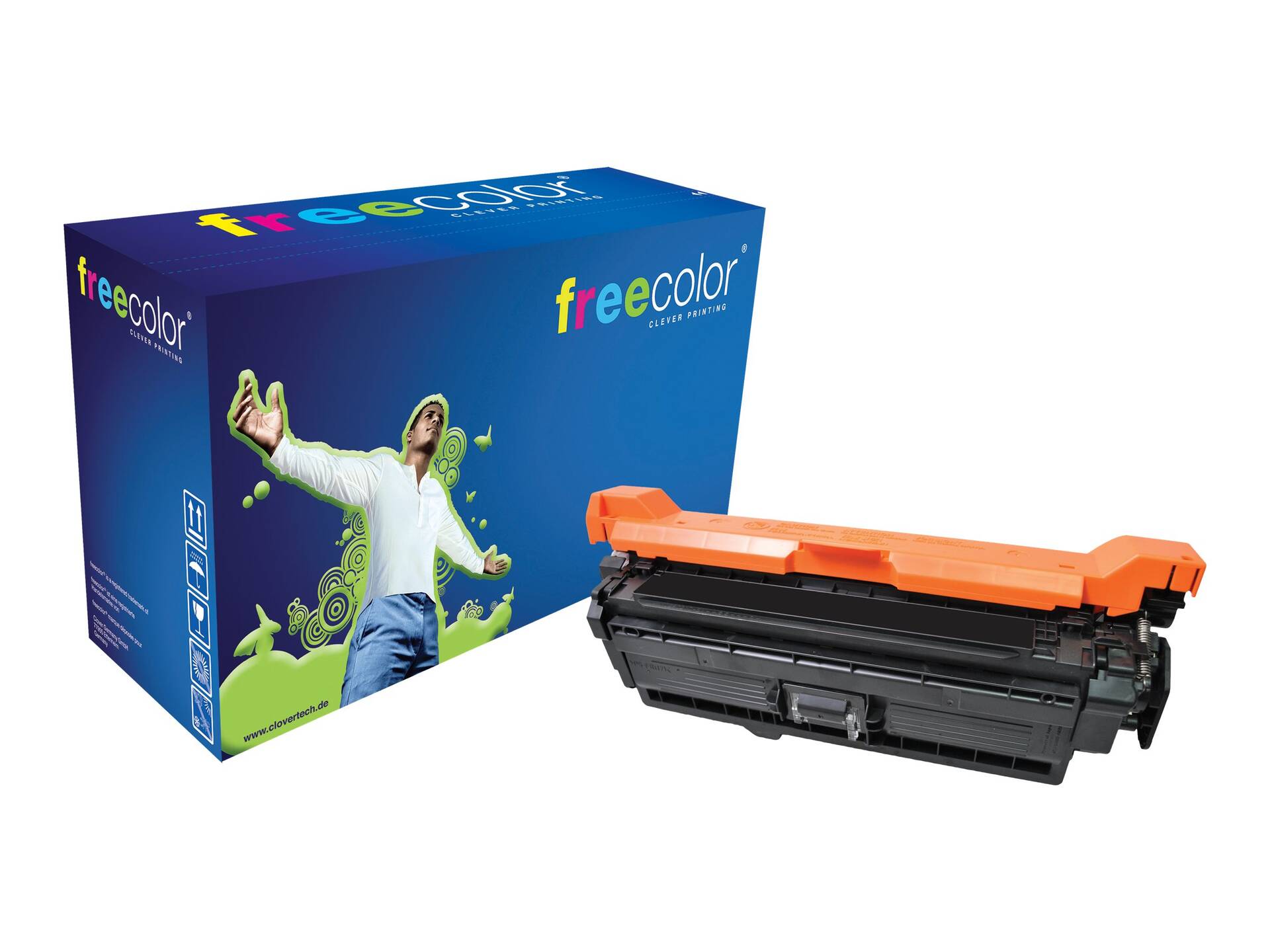 Freecolor Toner HP CLJ 3525 black CE250X kompatibel