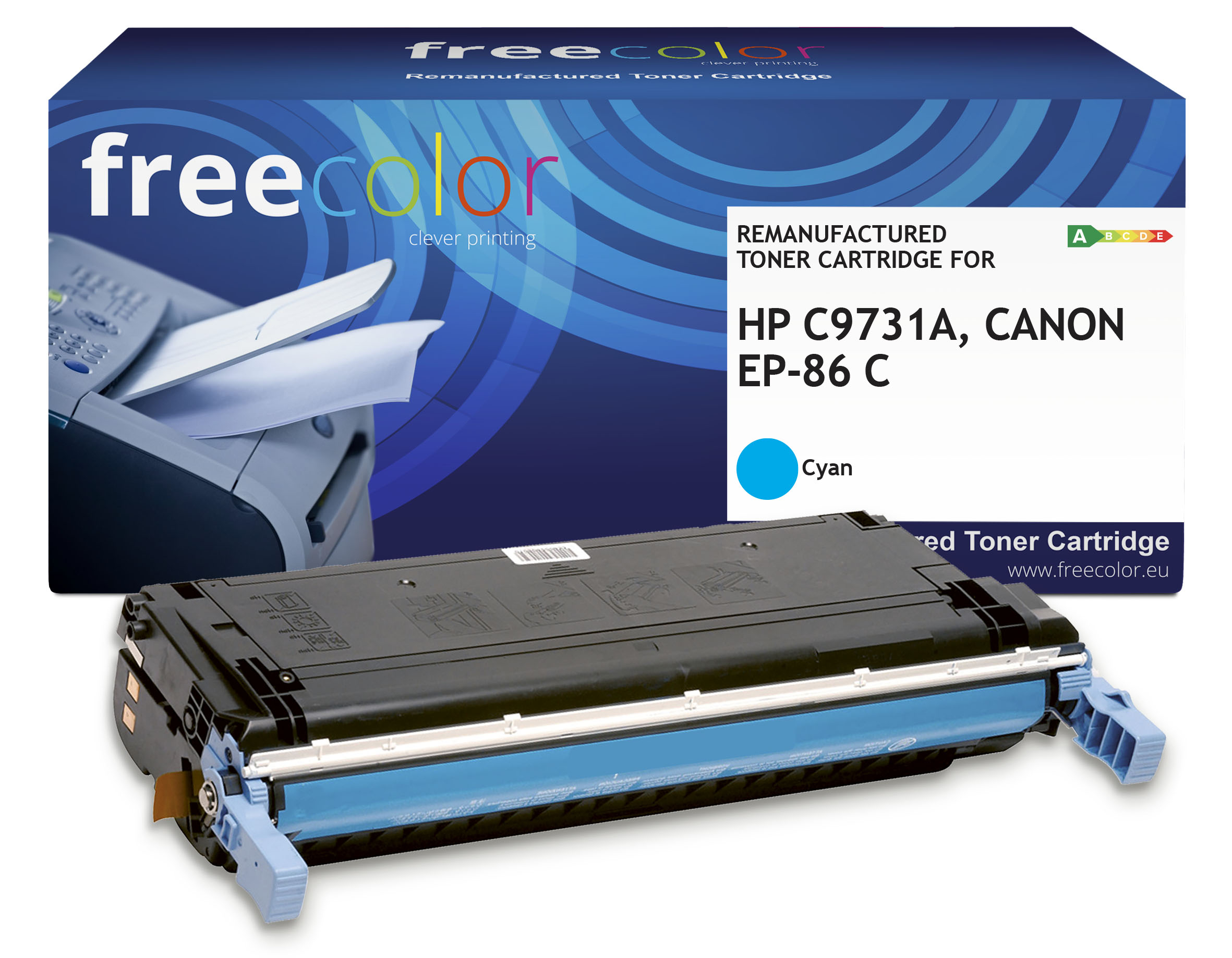 Freecolor K12191F7 tonercartridge 1 stuk(s) Compatibel Cyaan