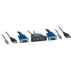 Inter-Tech KVM-LS-21JA KVM-switch Zwart