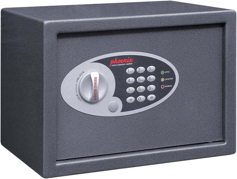 Phoenix Safe Co. SS0802E kluis Staal Zwart, Grijs