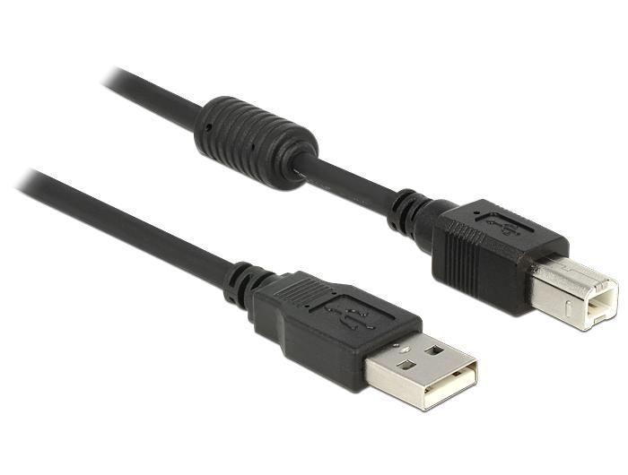 DeLOCK 83566 USB-kabel USB 2.0 1 m USB A USB B Zwart
