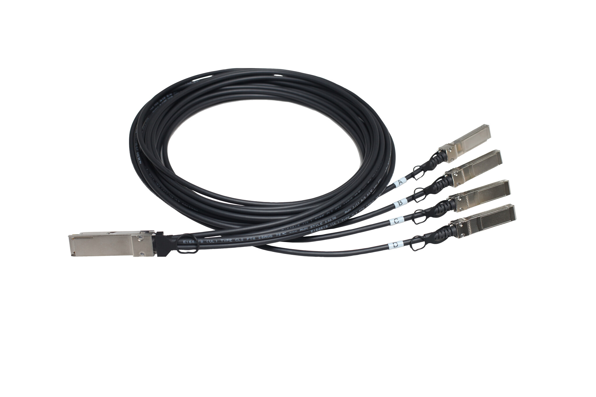 HP X240 40G QSFP+ to 4x10G SFP+ 5m Direct Attach Copper Splitter Cable