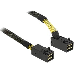 DeLOCK 83643 Serial Attached SCSI (SAS)-kabel 1 m Zwart