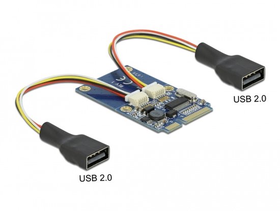 DeLOCK 95242 interfacekaart/-adapter Intern USB 2.0